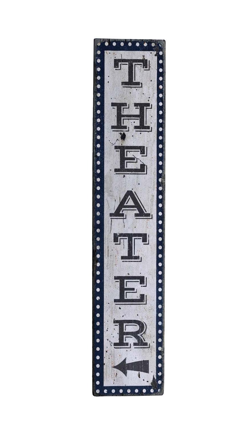 Movie Room Sign, Home Theater Sign, Vertical Theater Sign Wood Theater Sign, Home Theater Decor Rustic Hand Made Wooden Sign For Theater image 2