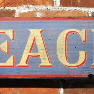 To The Beach Sign, Beach Decor, Beach Lover, Beach House Gift, Beach Bum Sign, Coastal Decor, Rustic Hand Made Vintage Wooden Sign Decor