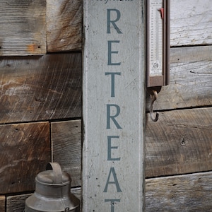 Retreat Sign, Wooden Retreat Sign, Vacation Retreat Sign, Wooden Retreat, Retreat Decor, Retreat Place, Rustic Handmade Wood Sign Decor