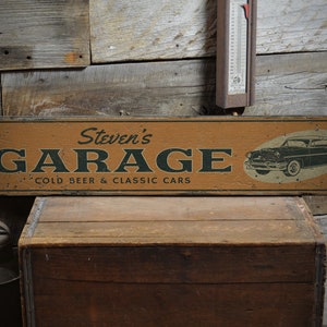 Car Garage Sign, Wooden Garage Sign, Garage Sign, Car Garage Gift, Car Garage Decor and Gift, Rustic Handmade Wood Sign Decor