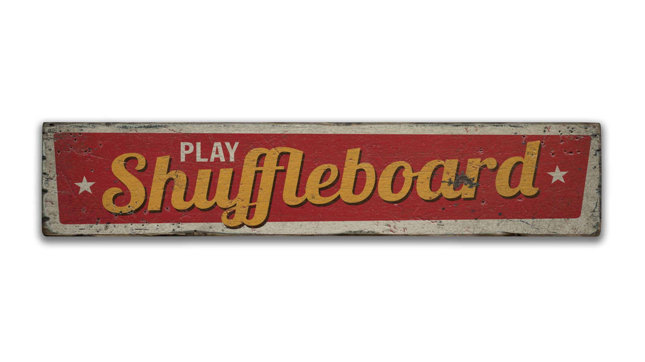 Shuffleboard Sign Wood Shuffleboard Sign Old Shuffleboard Etsy Ireland