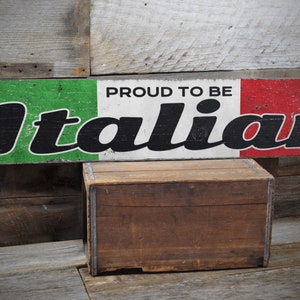 Italian Pride Sign, Italian Wall Decor, Italy Flag Sign, Italy Wooden Sign, Italy Gift Sign, Rustic Wooden Sign, Handmade - Old Looking Sign