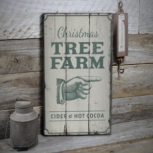 Tree Farm Decoration, Christmas Tree, Pine Tree Farm, Holiday Lover Decor, Wooden Sale Decor, Wooden Wall Decor - Wooden Old Sign