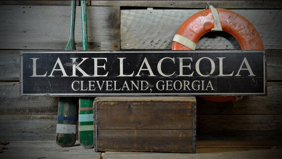 Rustic Hand Made Vintage Wooden ENS1001100 Custom Home Is Where Boat Is Sign