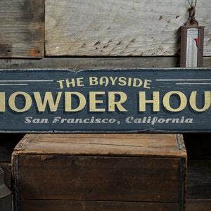 Chowder House Sign, Seafood Decor, Seafood Restaurant, Vintage Seafood Sign, Coastal Decor - Rustic Hand Made Vintage Wooden Sign Decor