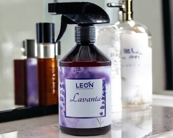 Organic Lavender Scented Natural Room Spray - Relaxing and Refreshing Home Perfume - Leon Hygiene Room Fragrance, Home Gift Ideas