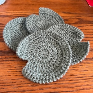lily pad handmade crochet coaster