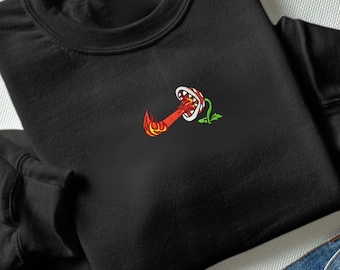 Piranha Plant Embroidered Sweatshirt