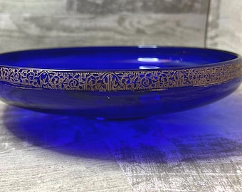 Vintage Indiana Glass Oval Center Bowl | Model 2211 | Blue