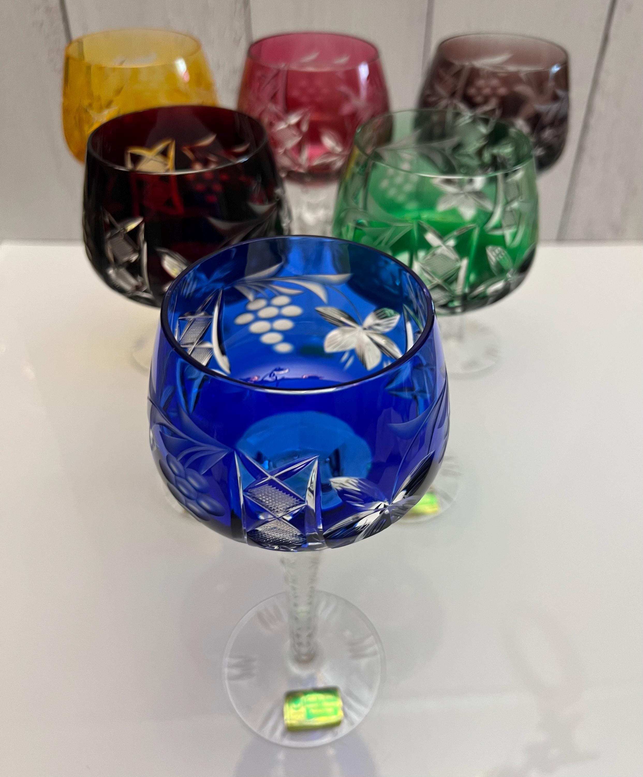 【LAUSITZERグラス】ヴィンテージレッドクリスタルラウンドベース未使用品 LAUSITZERグラス】ヴィンテージレッドクリスタルラウンドベース