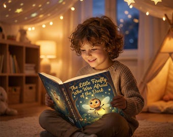 De kleine vuurvlieg die bang was in het donker: afdrukbaar verhalenboek met audio