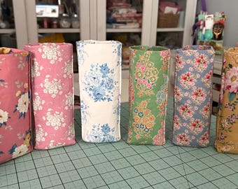 Eyeglass Case Standing Liberty Fabric Weighted Gift Wrapped