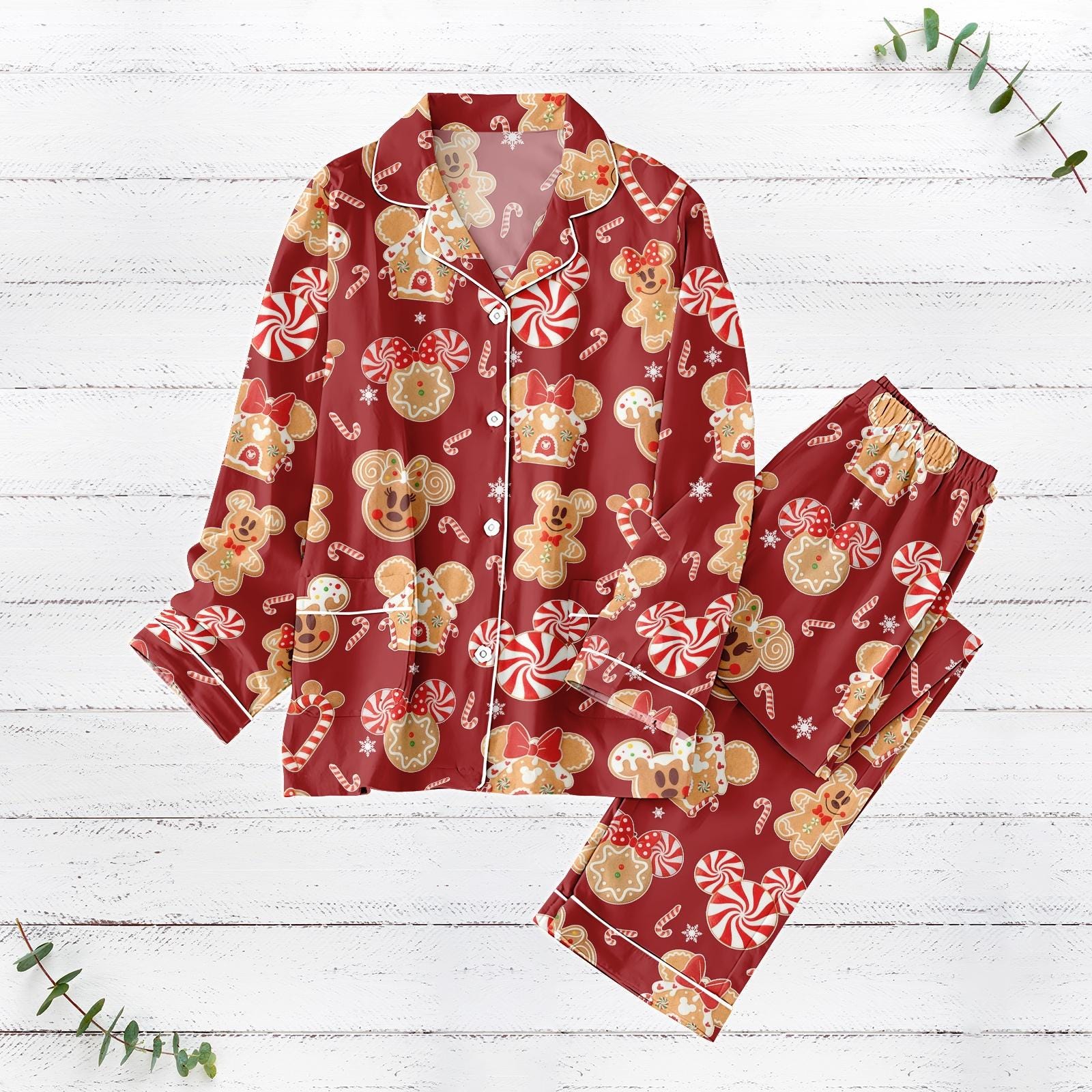 Discover Gingerbread Christmas Pajamas Set, Cookie Cake Holiday Pajamas, Merry Christmas Loungewear
