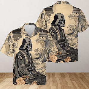 Star Wars Darth Vader Hawaii 3D Shirt, Darth Vader Japan Hawaiian Shirt, Disney Movie Button Shirt, Summer Beach Shirt, Vacation Shirt