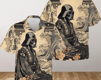 Star Wars Darth Vader Hawaii 3D Shirt, Darth Vader Japan Hawaiian Shirt, Disney Movie Button Shirt, Summer Beach Shirt, Vacation Shirt