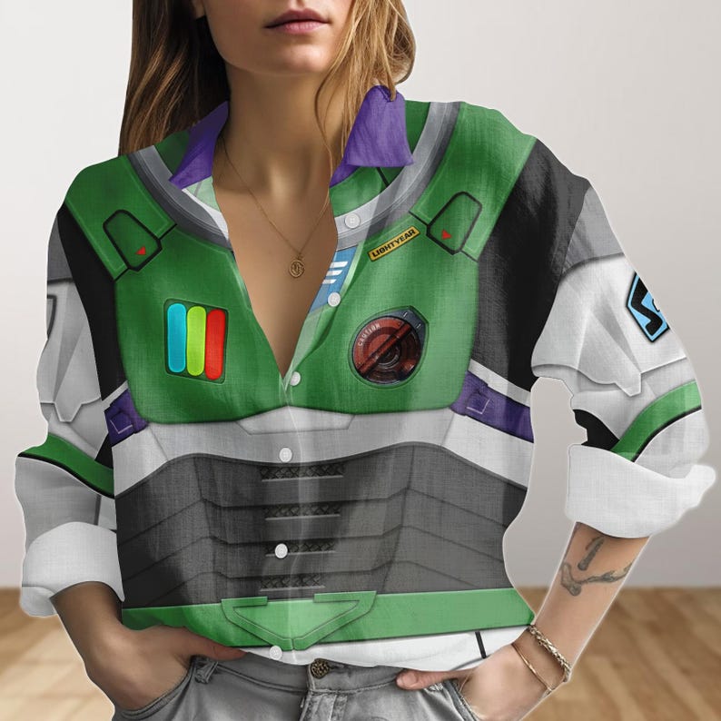 Halloween Buzz Lightyear Shirt, Buzz Lightyear Costume Cosplay, Disney Toy Story Blouse Shirt, Movie Shirt, Women Blouse