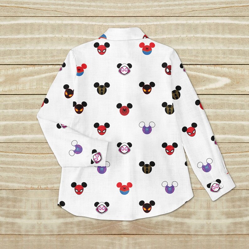 Spiderman Ears Women Shirt, Spider Gwen Ears Blouse Shirt, Iron Spiderman Ears Top, Spiderman Face Shirt, Spidey Amazing Friends Shirt