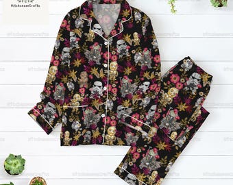Pijama de Star Wars, pijama de personajes de Star Wars, camiseta