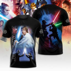 Disney Star Wars T-shirt, Star Wars Sweatshirt, Darth Vader Vs Luke Skywalker Lichtschwert Hoodie, Galaxy&#39;s Edge Shirt, Star Wars Day