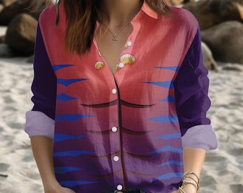 Tamatoa Moana Costume Shirt, Tamatoa Blouse Shirt, Disney Villain Cosplay Outfit, Disney Moana Women Shirt, Halloween Shirt