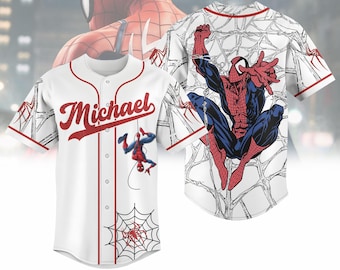 Camiseta de béisbol personalizada de Spider-Man "New Day", camiseta de béisbol de superhéroe Spider-Man, camiseta de Spider-Man, camiseta de Spidey, regalo para él