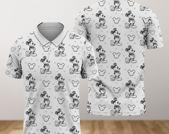 Polo de Mickey Mouse de Disney, polo de golf de Mickey, polo de Mickey para hombre, camiseta de vacaciones de verano de Disneyland, camiseta de la familia Pixar Disney