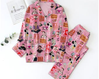 Pedro Pascal Pajamas Set, Pedro Pascal Pajamas Christmas, Pablo Escobar Holiday Pajamas, Women&#39;s Pajamas, Matching Pajamas Family