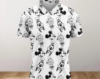 Polo de Mickey Mouse y sus amigos de Disney, polo de golf de Mickey, polo de Mickey de Disneyland para hombre, polo de vacaciones, polo familiar de Disney