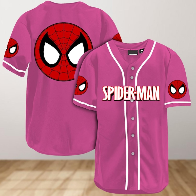 Spiderman Baseball Jersey Shirt, Superhero Jersey Shirt, Spider Baseball Shirt, Movie Shirt, Spider Man Shirt, Spiderman Lovers Gifts