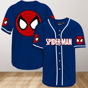 Spiderman Baseball Jersey Shirt, Superhero Jersey Shirt, Spider Baseball Shirt, Movie Shirt, Spider Man Shirt, Spiderman Lovers Gifts