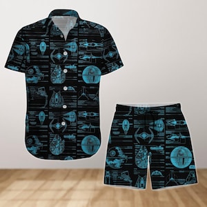 Star Wars Shirt, Star Wars Button Shirt And Shorts, Disneyland Shirt, Disney Family Shirt, Movie Summer Beach Shirt, Vacation Shirt
