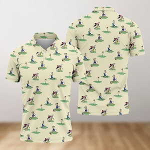 Mickey And Friends Polo Shirt, Disney Men Polo Shirt, Mickey Minnie Daisy Donald Goofy Pluto Golf Shirt, Disneyland Shirt, Disney World