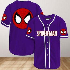 Spiderman Baseball Jersey Shirt, Superhero Jersey Shirt, Spider Baseball Shirt, Movie Shirt, Spider Man Shirt, Spiderman Lovers Gifts