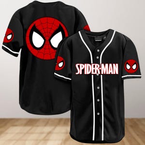 Spiderman Baseball Jersey Shirt, Superhero Jersey Shirt, Spider Baseball Shirt, Movie Shirt, Spider Man Shirt, Spiderman Lovers Gifts
