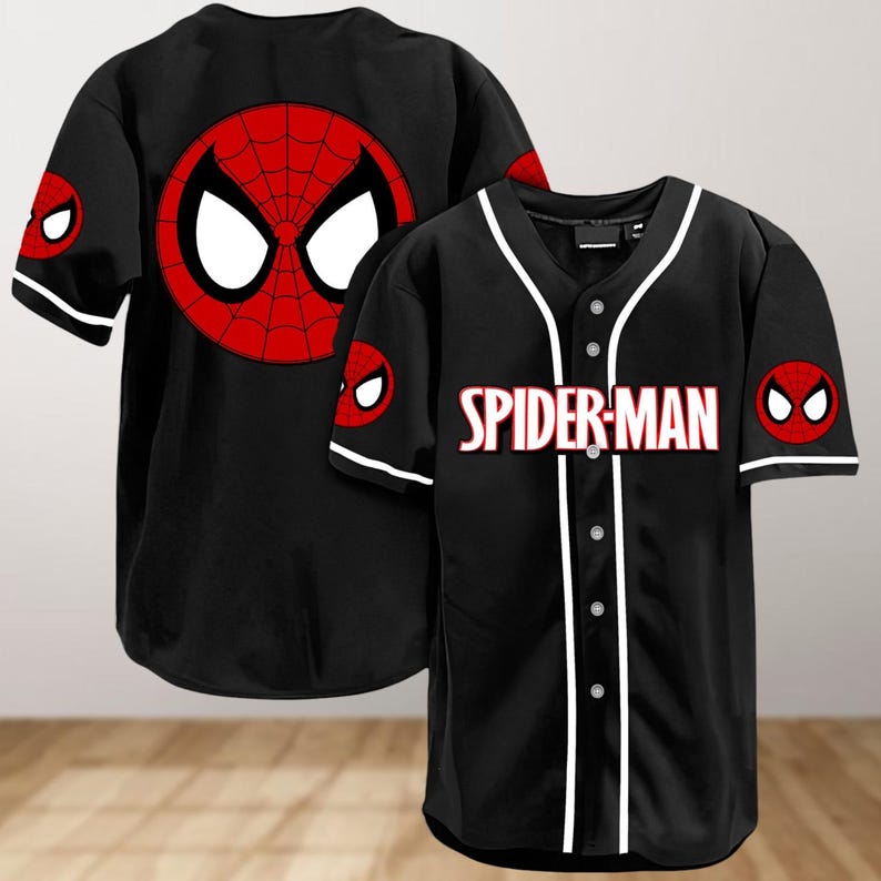 Spiderman Baseball Jersey Shirt, Superhero Jersey Shirt, Spider Baseball Shirt, Movie Shirt, Spider Man Shirt, Spiderman Lovers Gifts