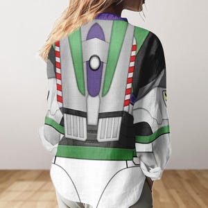 Halloween Buzz Lightyear Shirt, Buzz Lightyear Costume Cosplay, Disney Toy Story Blouse Shirt, Movie Shirt, Women Blouse