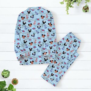 Mickey And Friends Cruise Pajamas Set, Women Pajamas, Mickey Cruise Shirt, Matching Family Pajamas, Disney Cruise Shirt, Gift For Her