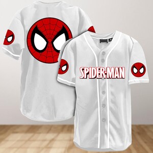 Spiderman Baseball Jersey Shirt, Superhero Jersey Shirt, Spider Baseball Shirt, Movie Shirt, Spider Man Shirt, Spiderman Lovers Gifts