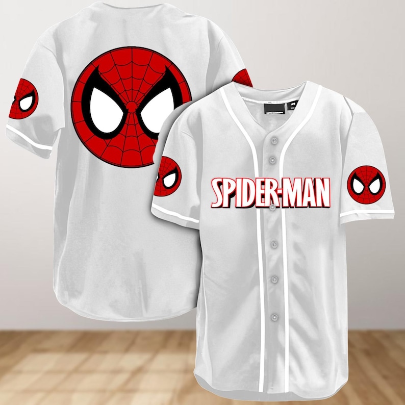 Spiderman Baseball Jersey Shirt, Superhero Jersey Shirt, Spider Baseball Shirt, Movie Shirt, Spider Man Shirt, Spiderman Lovers Gifts