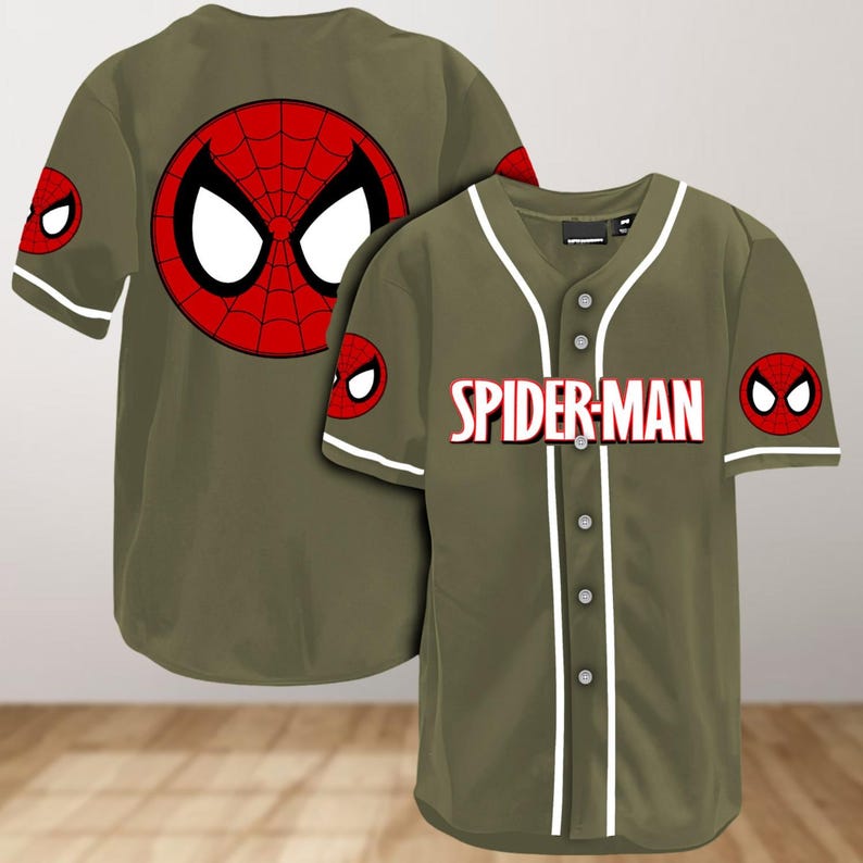 Spiderman Baseball Jersey Shirt, Superhero Jersey Shirt, Spider Baseball Shirt, Movie Shirt, Spider Man Shirt, Spiderman Lovers Gifts