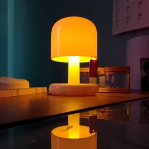 Mini Desktop Mushroom Lamp Sunset Lamp Night Light USB Rechargeable LED Mushroom Lamp Home Decor image 6