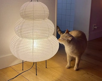 Traditionele Japanse tafellamp - Rijstpapier Tafellamp Wabi-Sabi