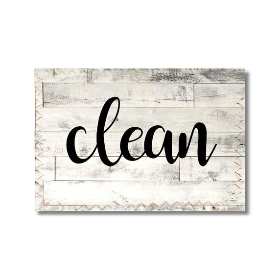 dishwasher clean dirty sign target