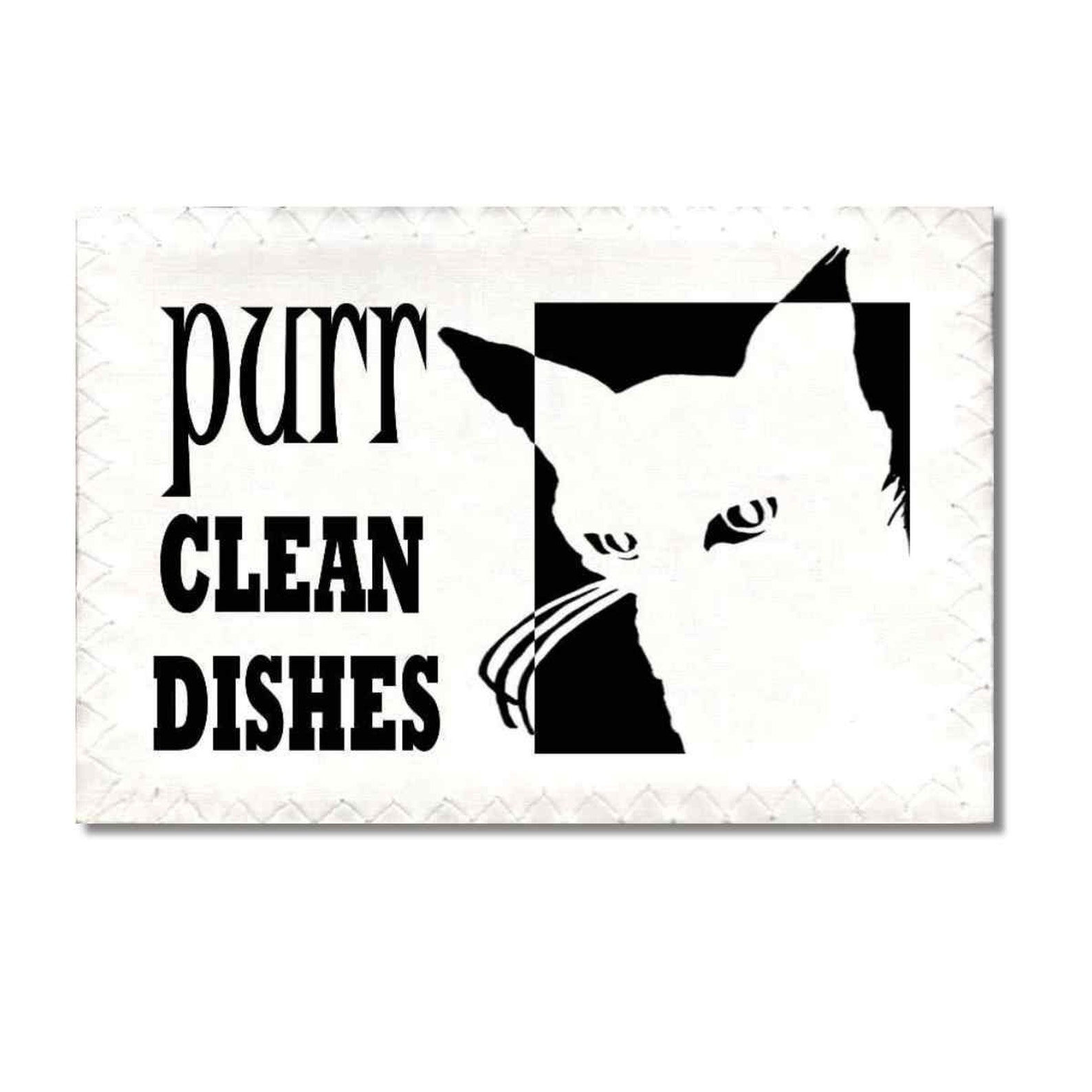 Dishwasher Clean Dirty Flip Sign Mod Cat hiss purr Etsy