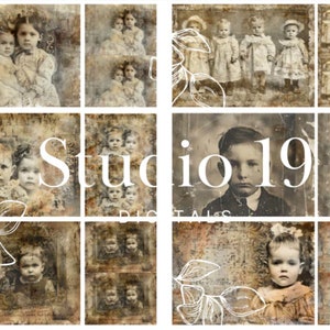 collection de photos vintage - FICHIER NUMÉRIQUE de 10 pages