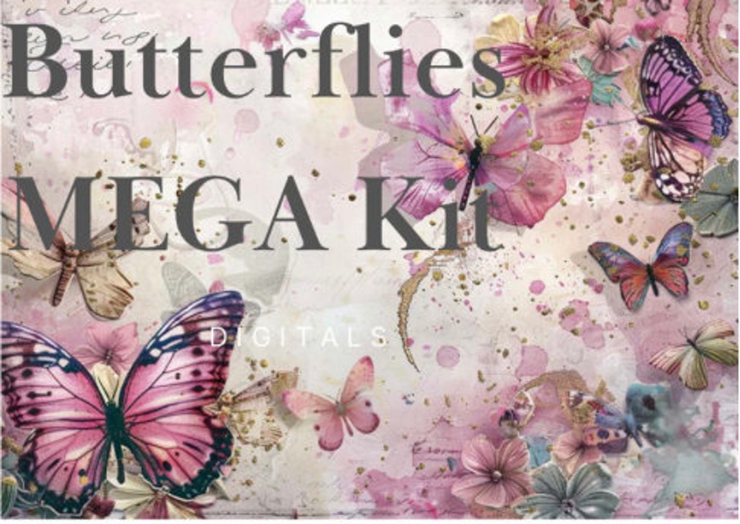 Butterfly MEGA Kit - 57 Pages - DIGITAL FILE - Etsy