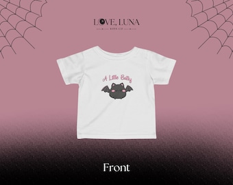 A Little Batty Goth Infant Tee | Baby Bat Graphic Tee