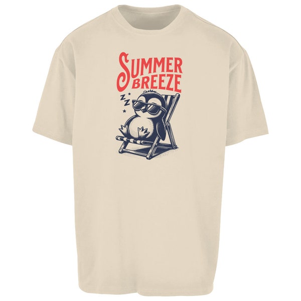 Sommer Pinguin Oversize T-Shirt