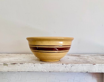 Small Striped Yellow Ware Bowl