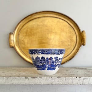 Vintage Blue Willow Pudding Bowl